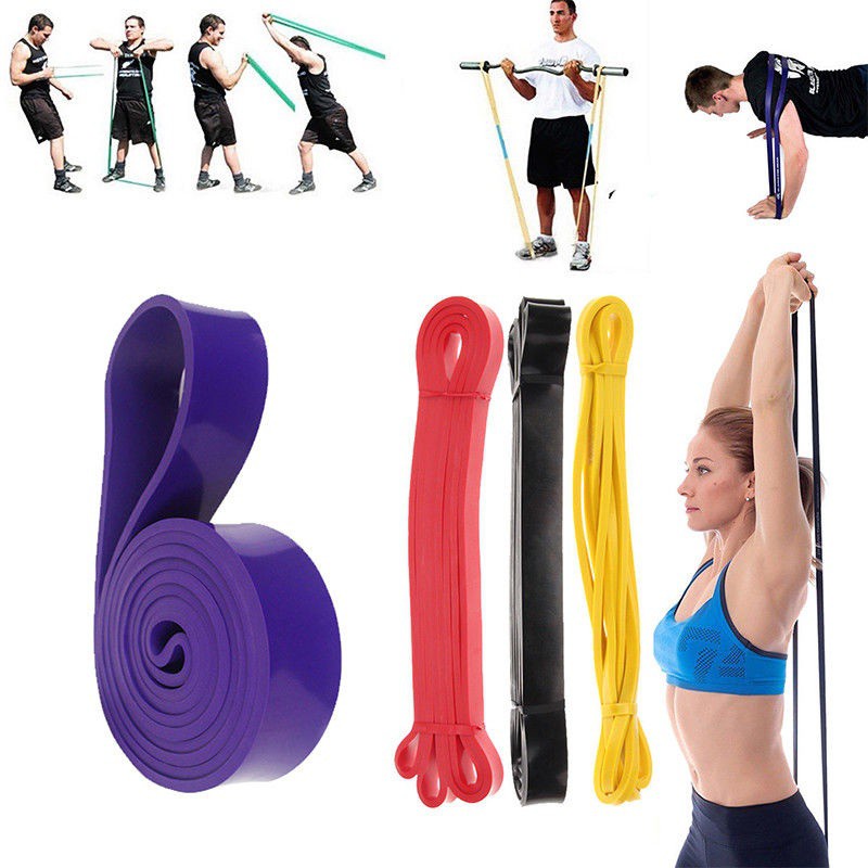 Tali Karet Fitness Resistance Band Power Band Stretching Gym Yoga Pull Up