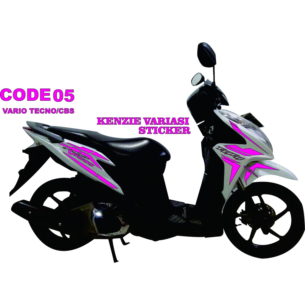 AKSESORIS Stiker Cuting Striping List Body VARIASI Motor VARIO TECNO CBS 125 2011-2014  #05
