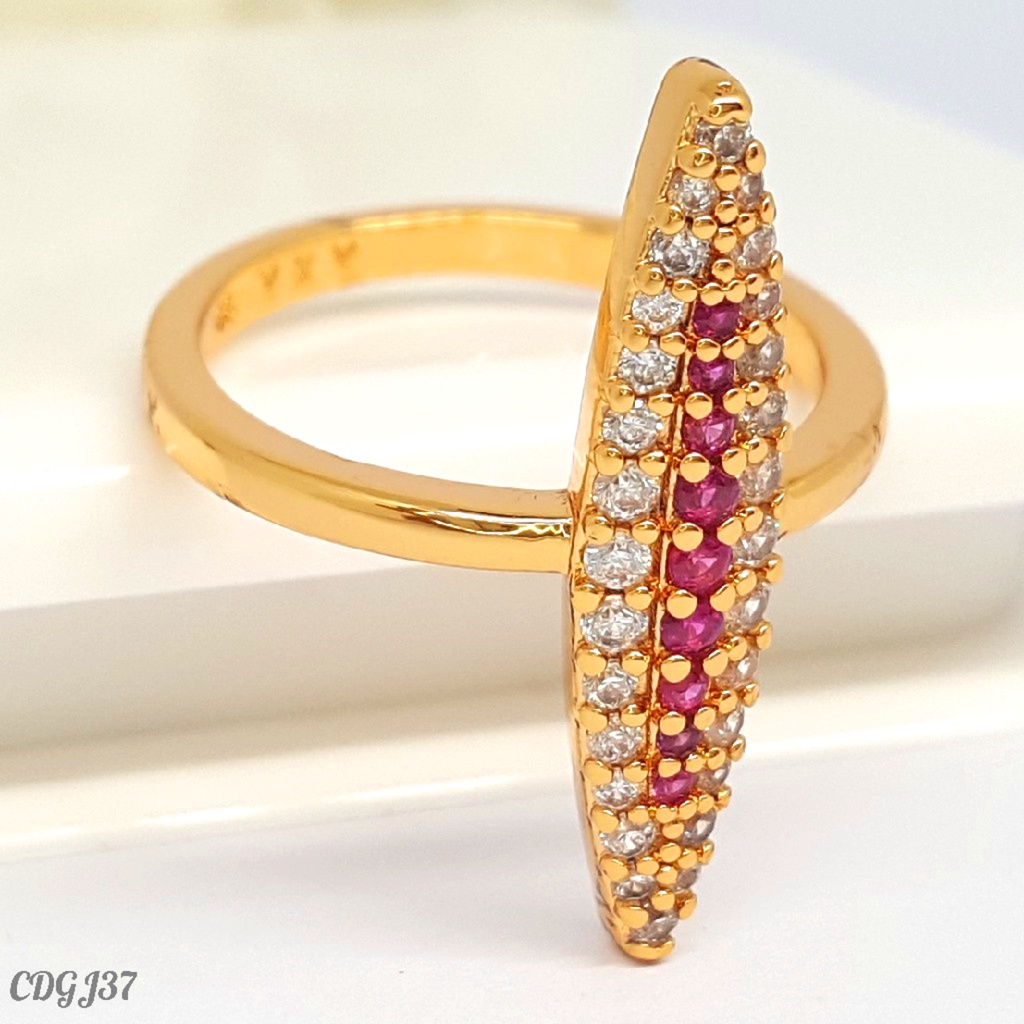 PGX Cincin Xuping Wanita Lapis Emas Aksesoris Perhiasan Fashion Premium - Z214