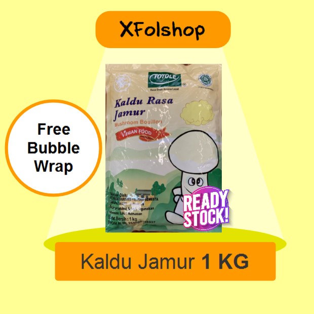 

totole kaldu jamur 1 kg vegan food halal (ready stock)