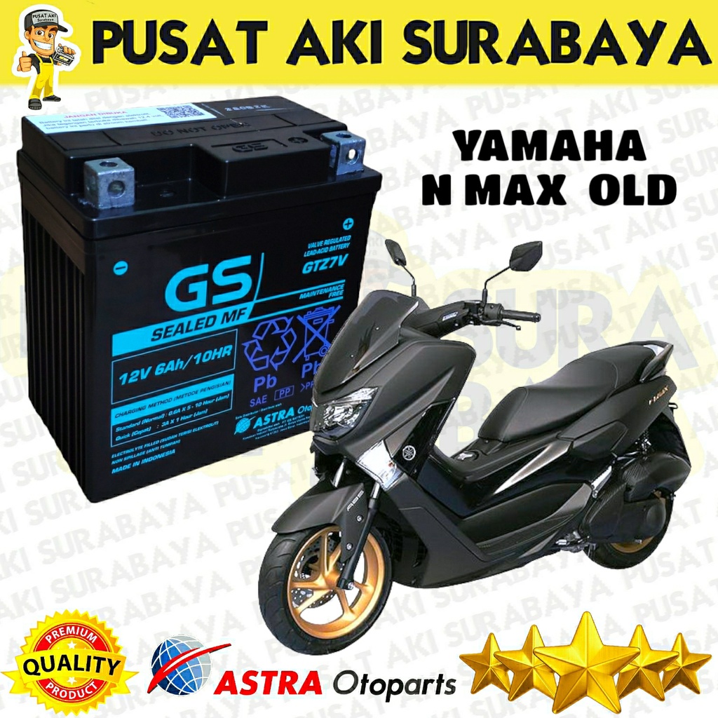 KUALITAS TINGGI GS ASTRA GTZ7V 6 AH UNTUK AKI MOTOR NMAX OLD ZX 10R AEROX 155 SATRIA FU 150 INJECTION MTZ7V YTZ7V