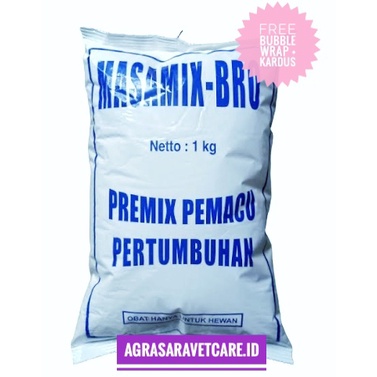 Masamix Bro 1 kg-  Pemacu Pertumbuhan/ penggemuk Ayam Broiler