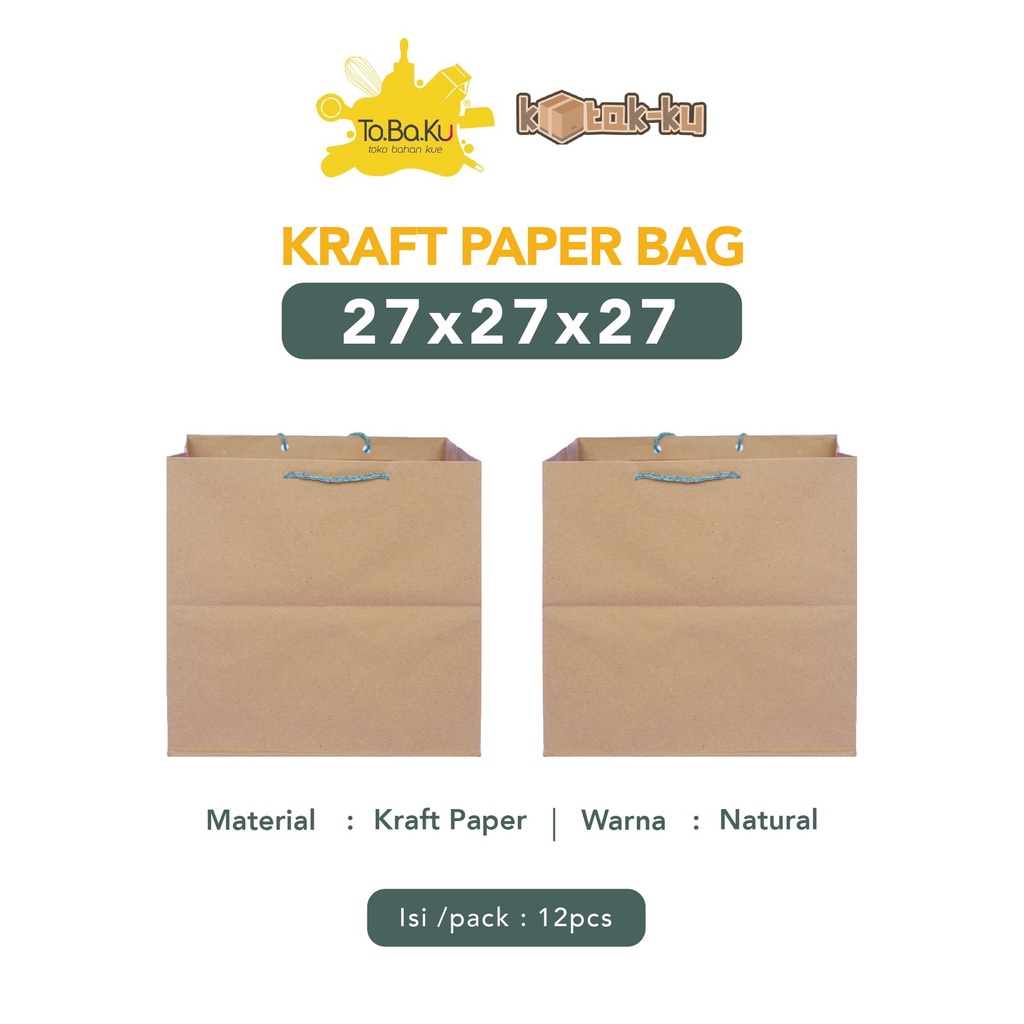 

Kotak-Ku Paper Bag 27 x 27 x 27 (Pack isi 12pcs)