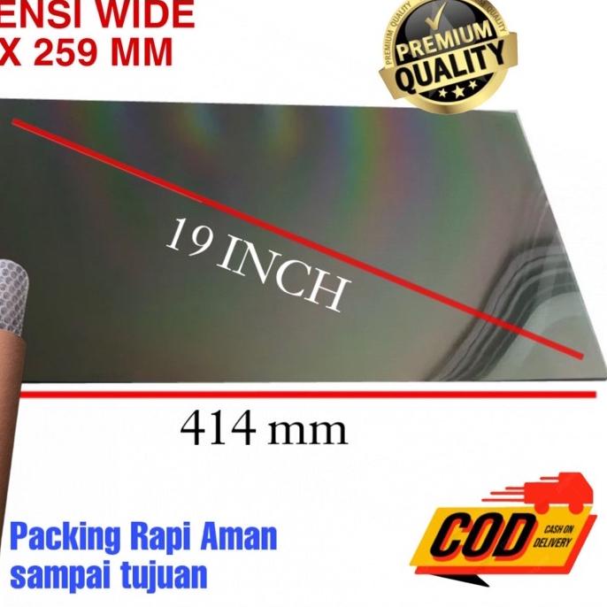 ◌ POLARIZER LCD 19 INCH 45 DERAJAT POLARISER POLARIZED LCD MONITOR PC 19IN POLARIS 19 INC 414 X 259 