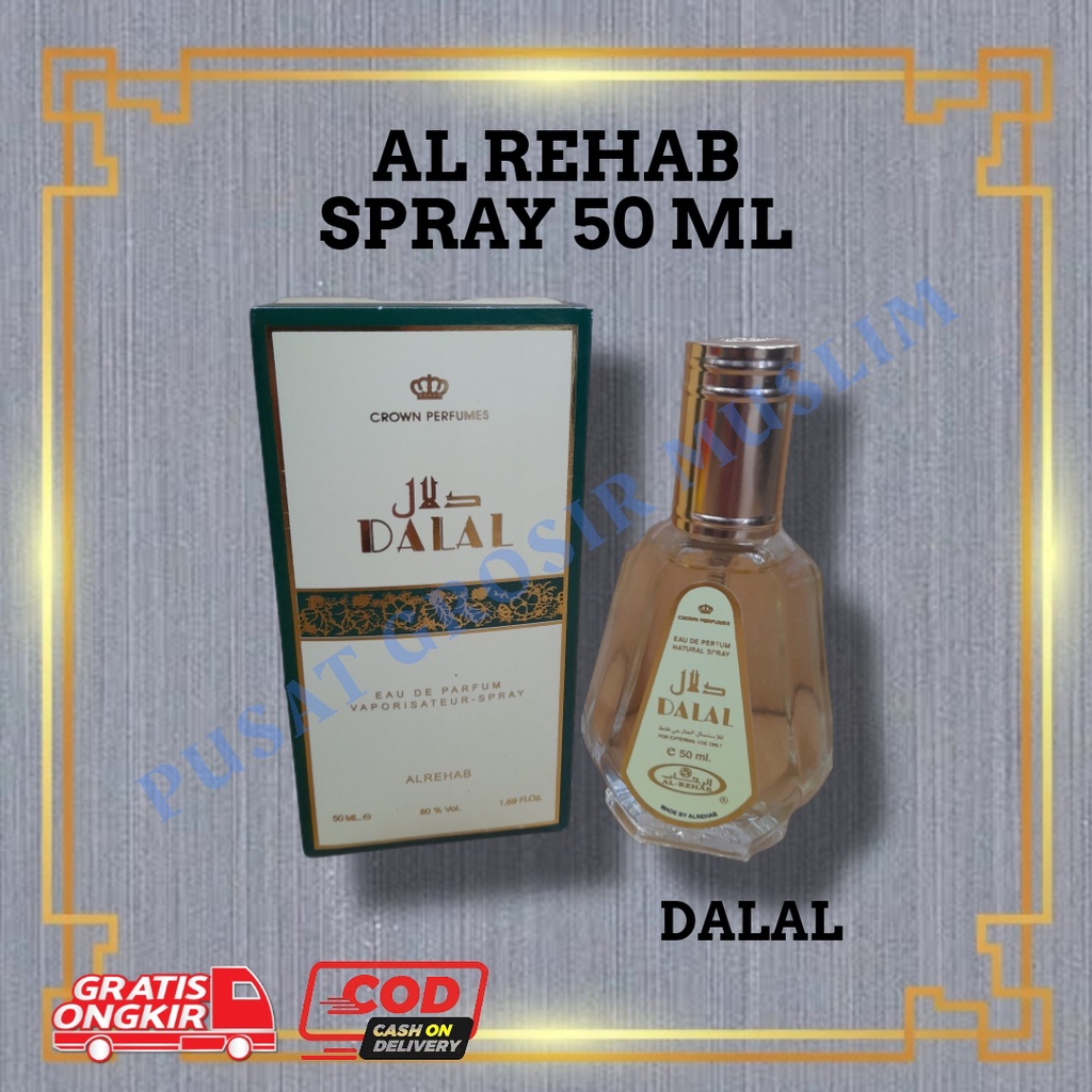 PROMO Al Rehab 50ml (Eu Deu Parfume ) Spray Original Jeddah 50 Ml Dalal Sabaya, DIJAMIN ORI I!!!