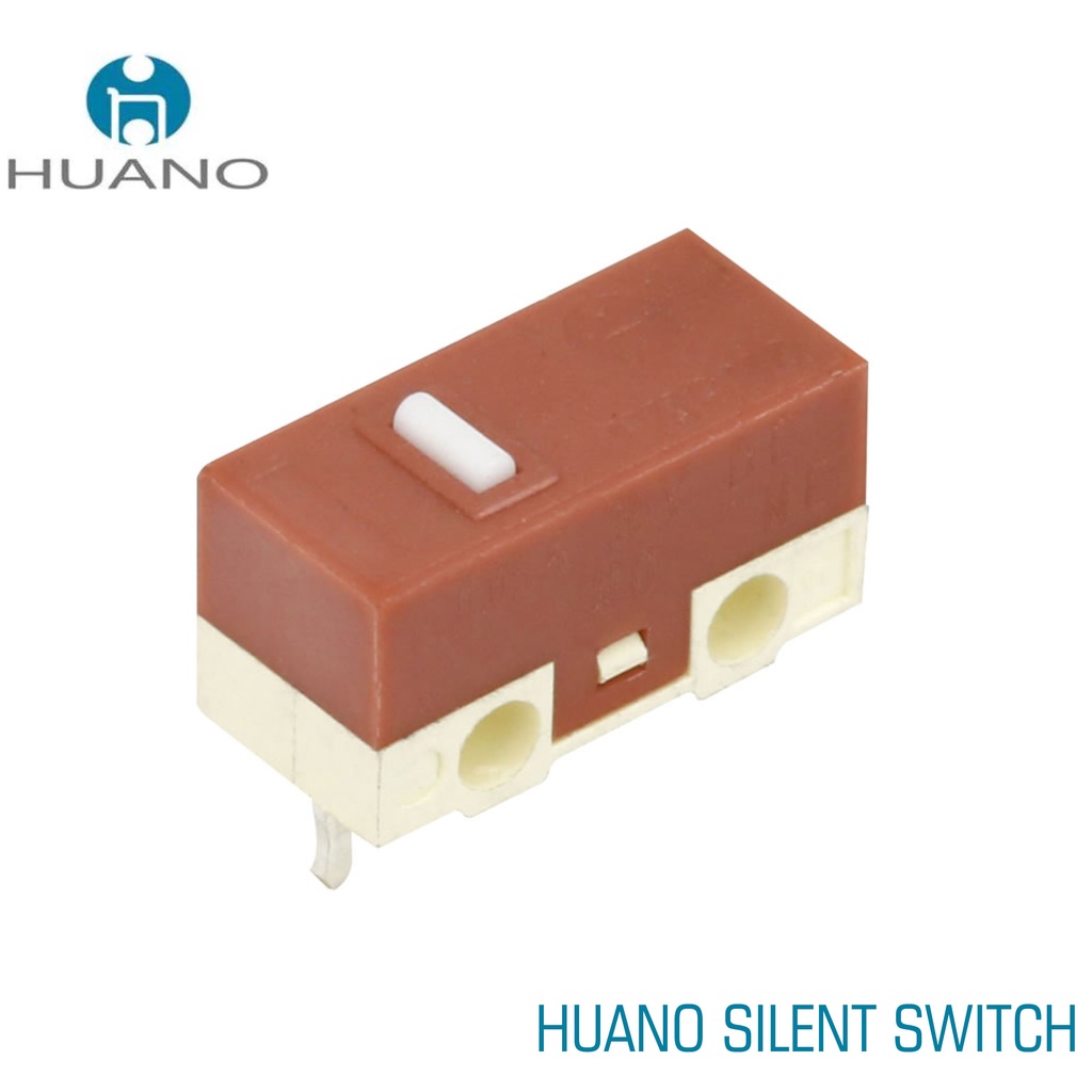 HUANO Silent Micro Switch Mouse - Tombol Klik 3 Pin