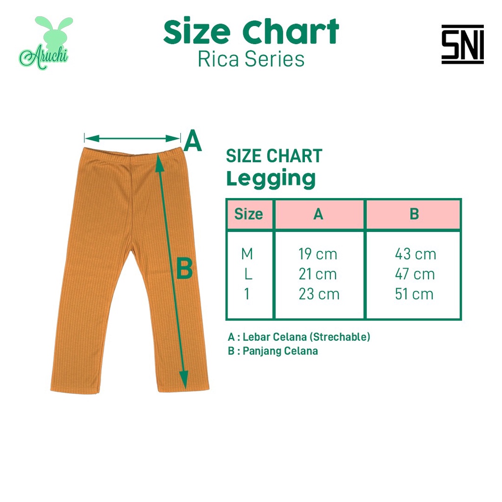 ARUCHI LEGGING LEGGING POSSY SERIES PATTERN CELANA LEGGING ANAK PEREMPUAN 1-3 TAHUN