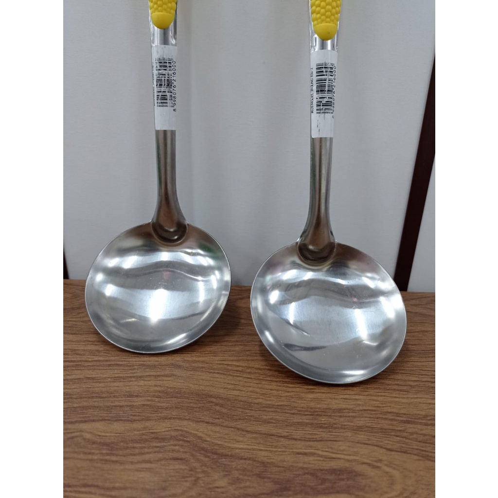 Sendok Kuah Stainless -  Model Jagung 558-2 / Irus Stainless Gagang Model Jagung 558-2