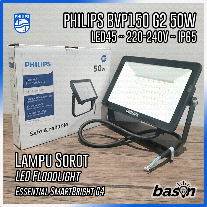 PHILIPS BVP150 G2 50W 220V SWB LED Flood Light - Lampu Sorot Outdoor IP65