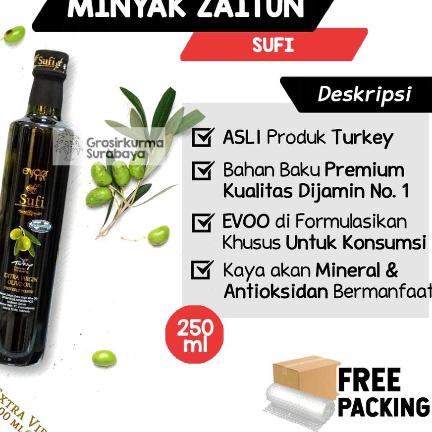 

☃ Minyak Zaitun SUFI 250ml Asli Turki EVOO Untuk Konsumsi Extra Virgin Untuk Anak Bayi Casa di Oliva ✫