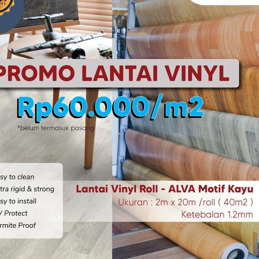 ♂ Karpet Lantai Alva / Karpet vinyl lantai  Motif Kayu / Karpet Lantai Terlengkap / Vinyl Bravo ►