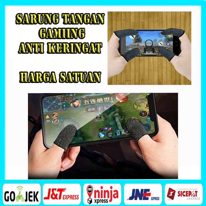 [ISI 2 PCS] SARUNG TANGAN JEMPOL GAMING / FINGER COATS / SARUNG ANTI KERINGAT / JOYSTICK PUBG