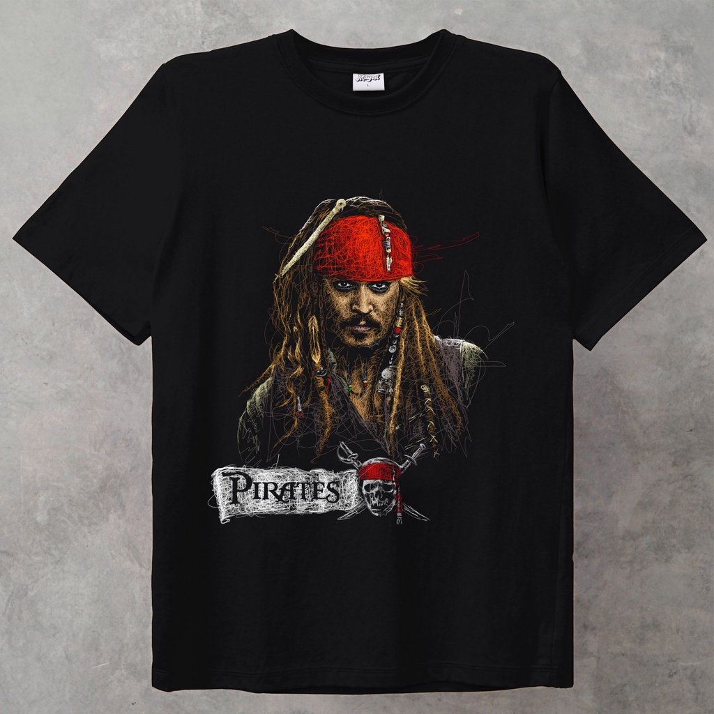 Mayosi T-shirt Captain Jack Sparrow Scribble