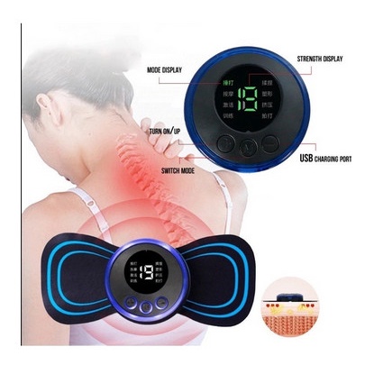 Mini Massager Neck Cervical Stimulator EMS Pijat Leher Portable