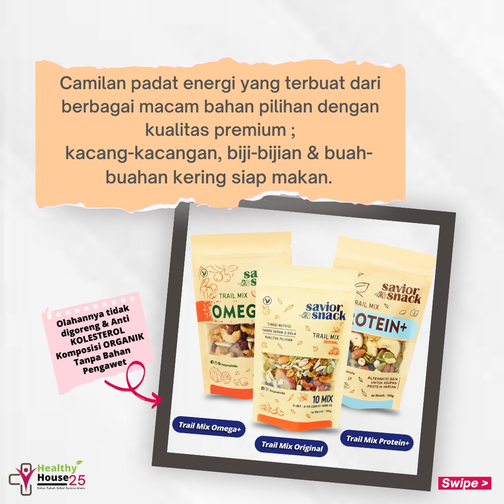 Cemilan Sehat IBU HAMIL &amp; MENYUSUI SAVIOR SNACK Trail Mix SUPERFOOD Makanan Ringan BUMIL &amp; BUSUI Bernutrisi Tinggi Bahan Organik Alami Tanpa Bahan Pengawet Bebas Gula &amp; Garam