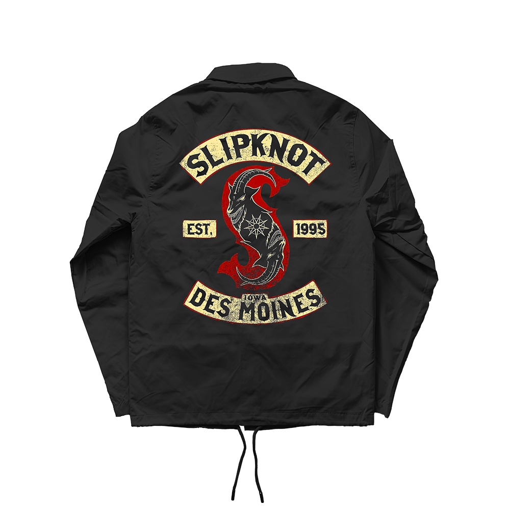 COACH JAKET BAND METAL SLIPKNOT JACKET WINDBREAKER PARASUT ANTI AIR PRIA WANITA