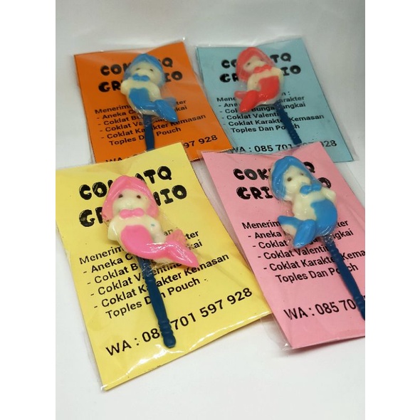 

coklat karakter putri duyung(isi 11 bungkus)