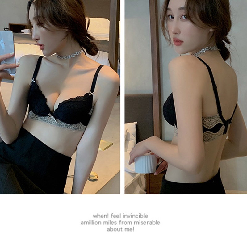 Sexy Bra Renda Push Up Kualitas Tinggi A/B Cup Bras