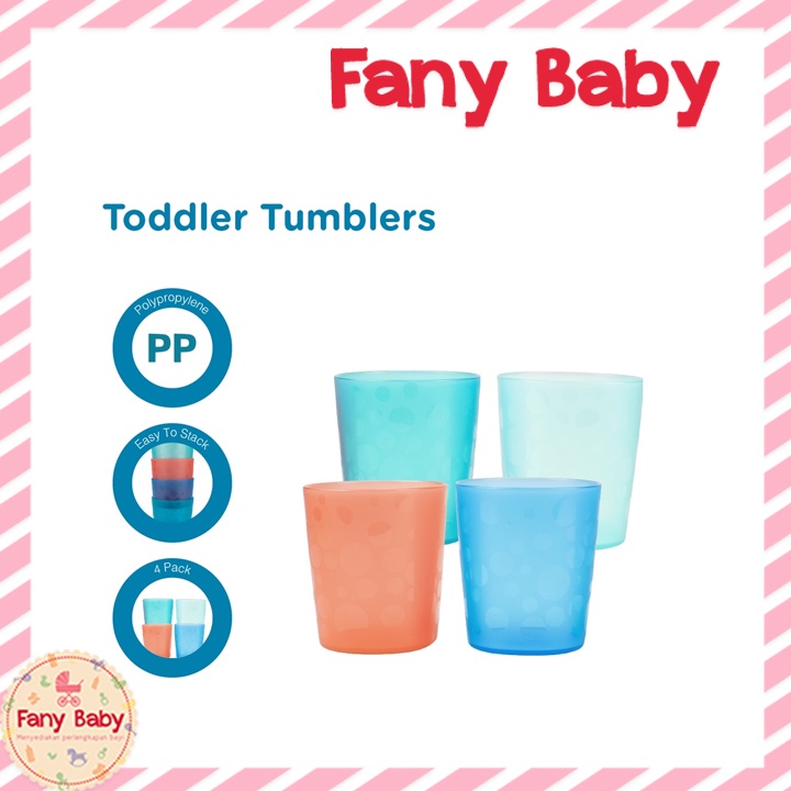 DR BROWN'S TODDLER TUMBLERS 4-PACK  [ TF018 ]