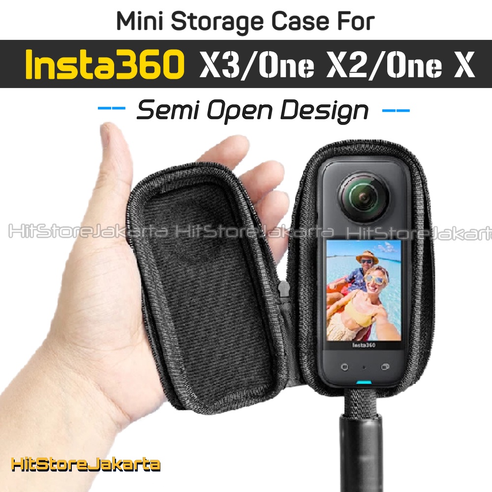 Mini Portable Case For Insta360 X3 Semi Open Bag Tas Insta360 ONE X2 Half Open Case Insta360 One X