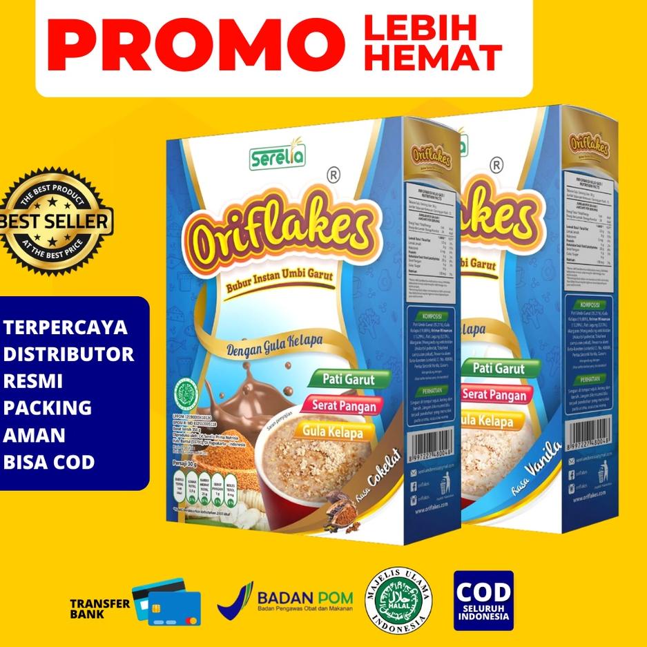 

➯ ORIFLAKES SLIM Sereal Umbi Garut 350gram ✴