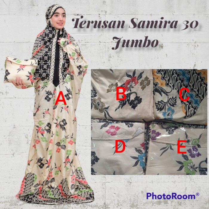 Mukena Batik Terusan Samira 30 Jumbo