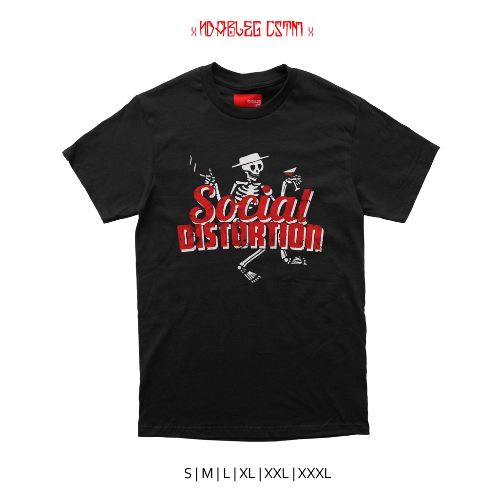 kaos band social distortion tshirt social distortion combed 24s