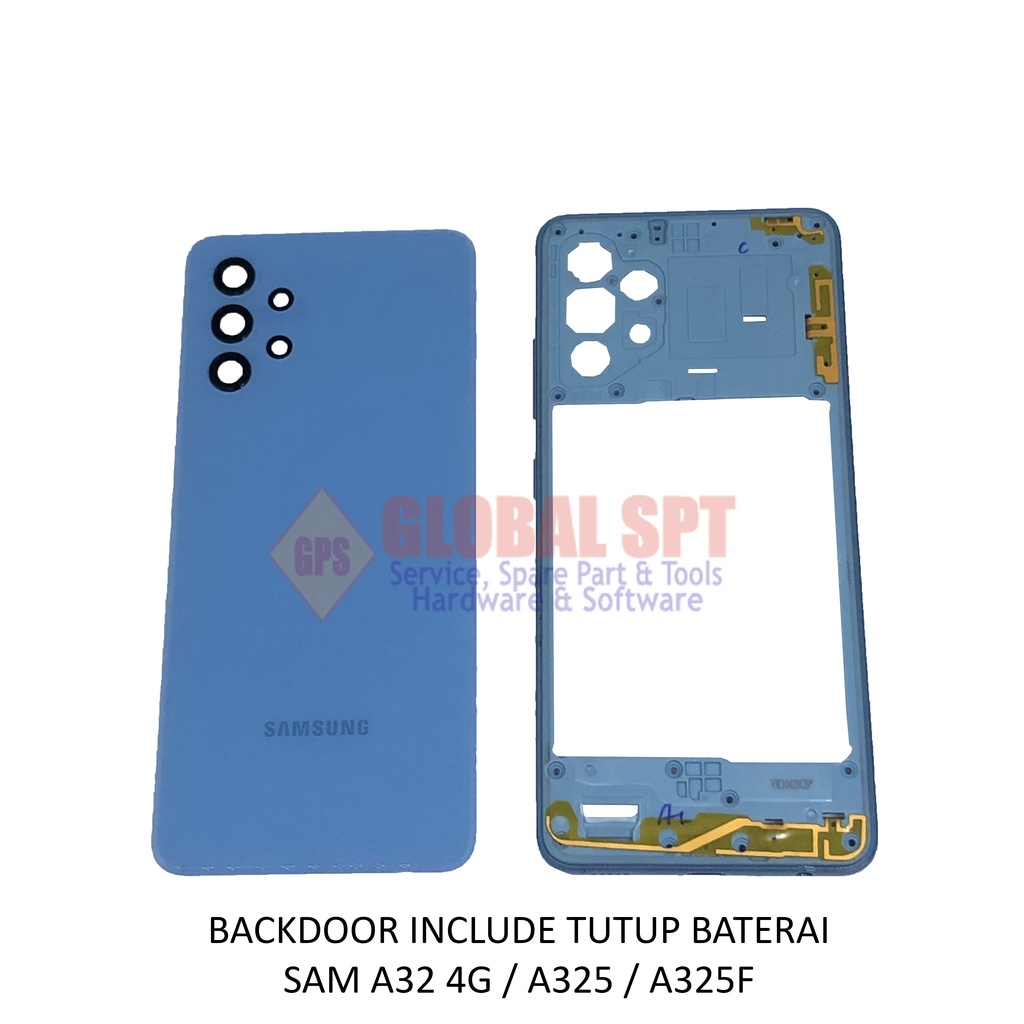 BACKDOOR SAMSUNG A32 4G INCLUDE TUTUP BATERAI / BACK COVER A325 / TUTUP BELAKANG A325F