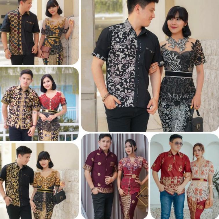 REKOMENDASI SARIMBIT SET COUPLE KEBAYA TILESTIK WISUDA NIKAH LAMARAN KONDANGAN FAVORITE BEST SELLER