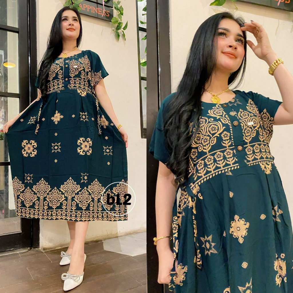 DRESS CIBI JUMBO MUAT BB MAKS 80KG BAHAN TEBAL KUALITAS TERBAIK