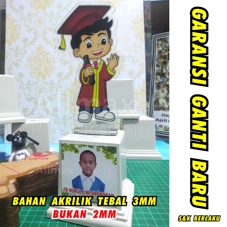 Promo Souvenir Wisuda Plakat Akrilik 3mm Untuk Wisuda TK/PAUD - Allmax Production