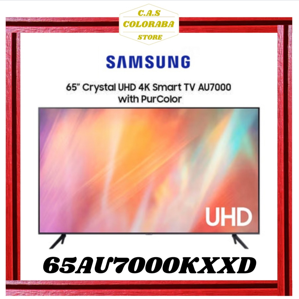 TV SAMSUNG UA65AU7000 SMART TV 65 INCH LED 4K UHD 65AU7000 65AU AU7000 TV SAMSUNG 65 INCH