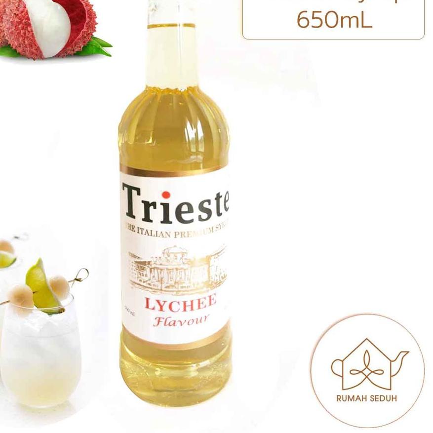 

✻ 650 mL Trieste Lychee Syrup - Sirup Litchi - Sirop Leci Letci Strop Premium ☜