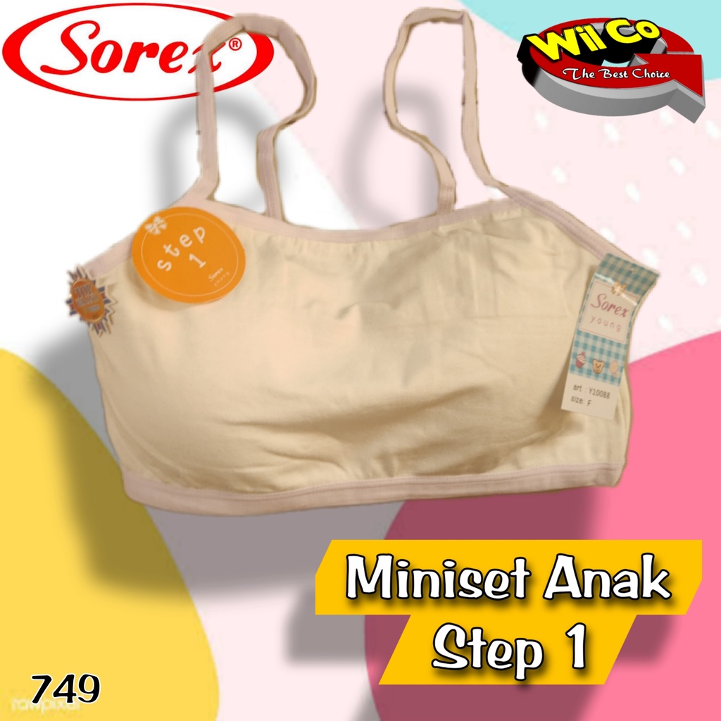 K749 - [Harga Per 1 Pcs] MINISET ANAK WANITA PAKAIAN DALAM ANAK SOREX STEP 1 TALI KECIL FREE SIZE