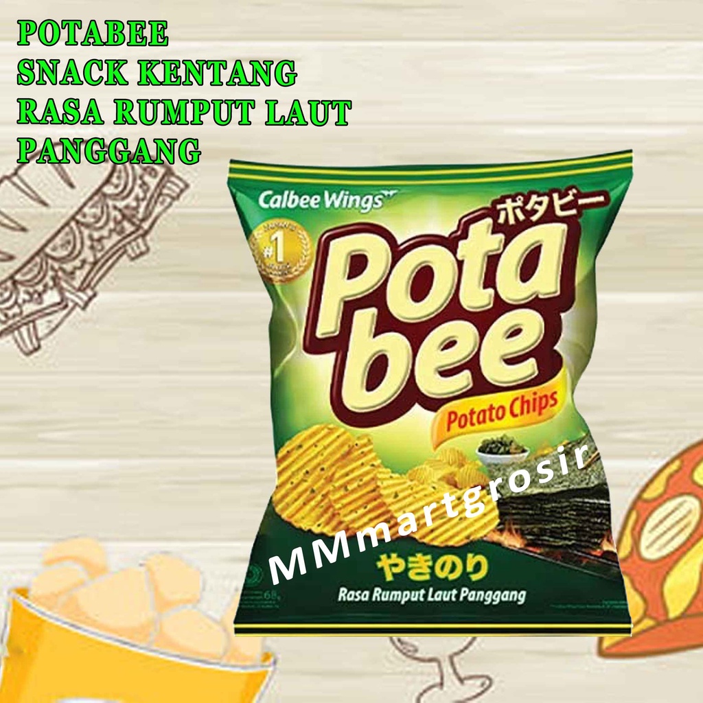 

Potabee / Potato Chips / Grilled Seaweed / 68g