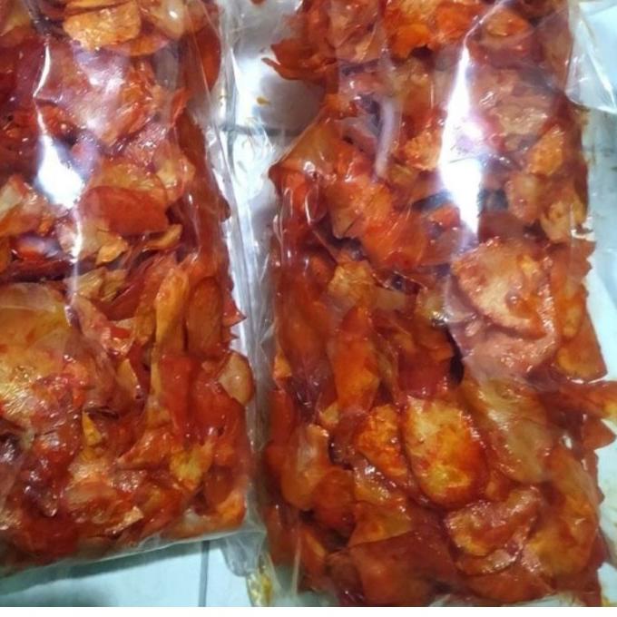 

➣ Kripik singkong balado pedas manis 1kg ⅍