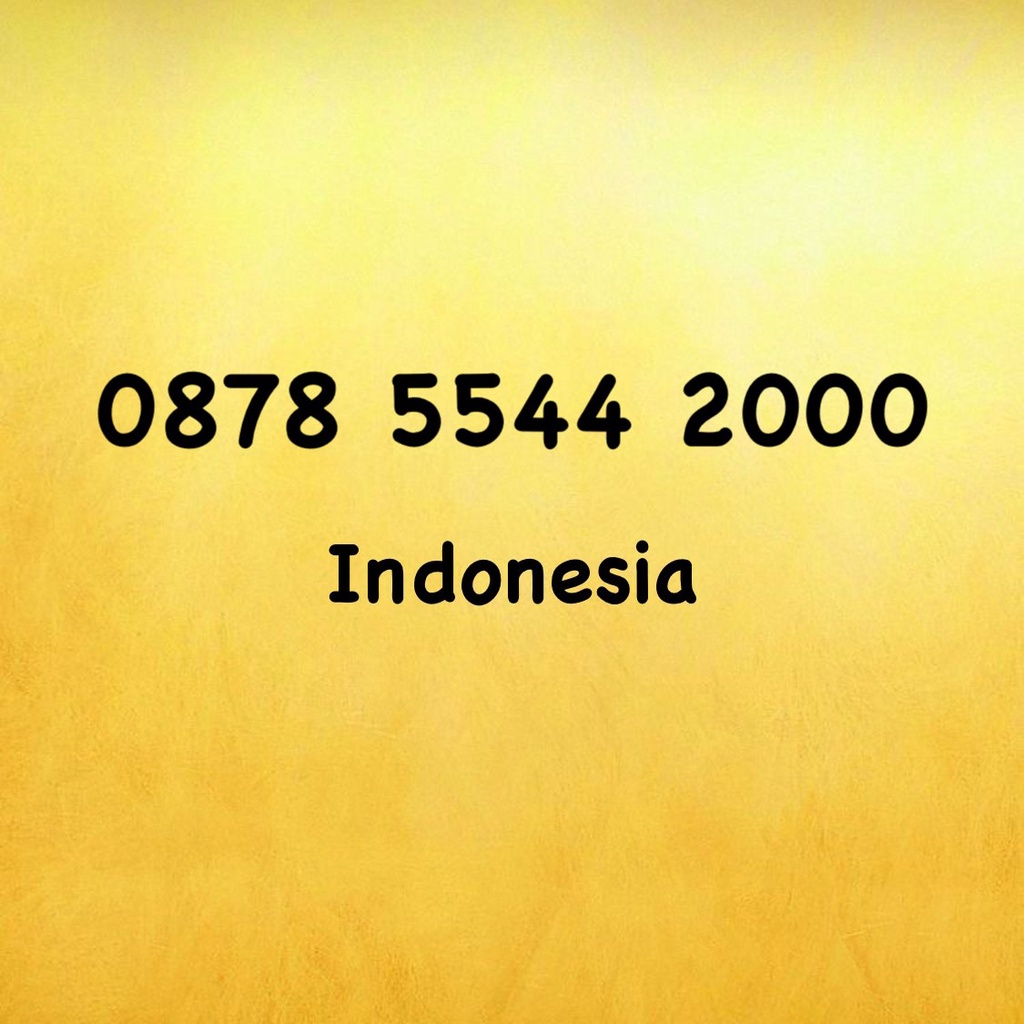 Nomor Cantik XL Bebas Seri Tahun 00 - 0878 5544 2000