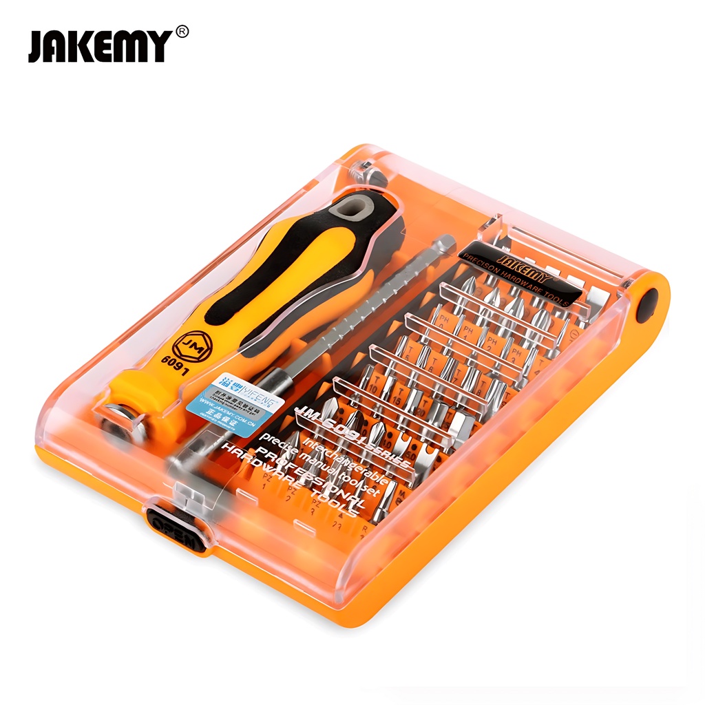 Jakemy 37in1 Obeng Set Lengkap Torx Tri-Angle Hex Plus Tool Set JM-6091