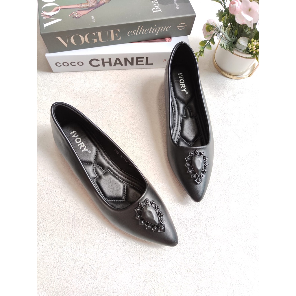 IVORY Sepatu Wanita Heels 2cm Pantofel Kerja 328-SP169