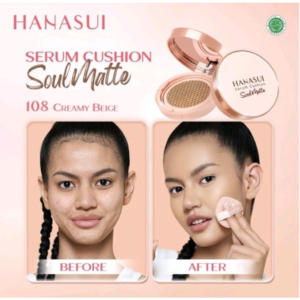 HANASUI SERUM CUSHION SOULMATTE FOUNDATION FLAWLESS HANASUI CUSHION