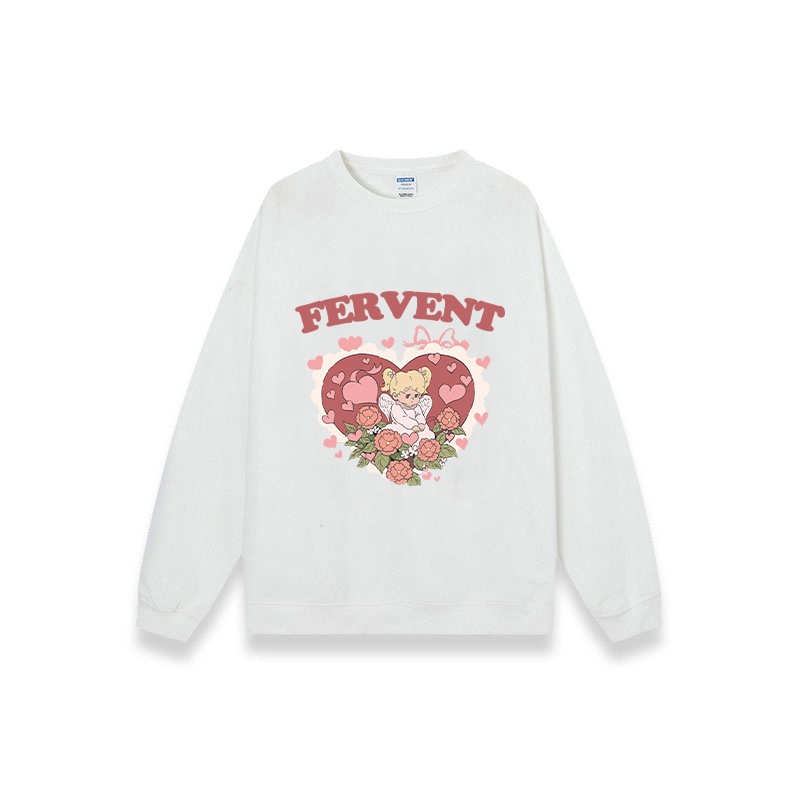 Sweater Oversize Heart Unisex Sweater Oversize Korean Style/atasan korean style wanita