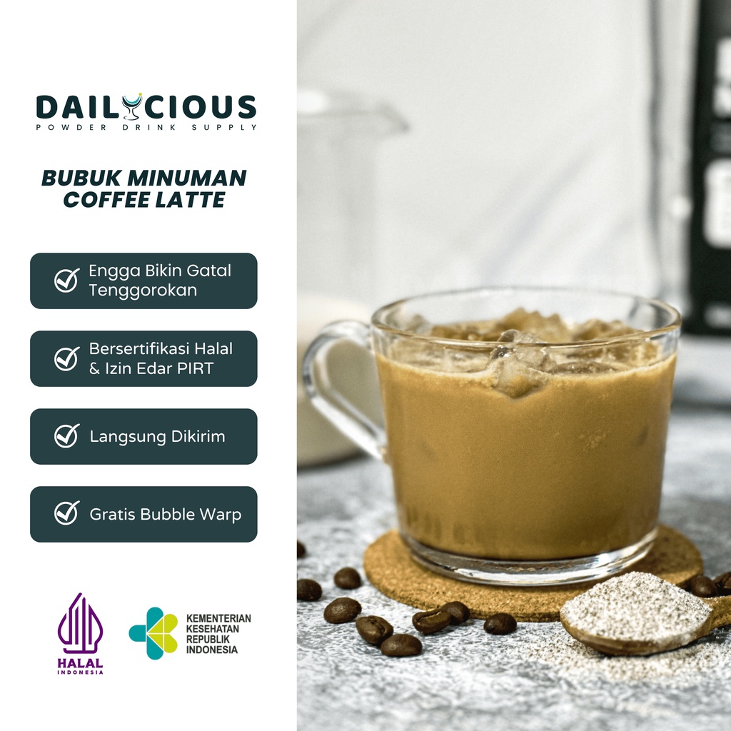 

Bubuk Minuman Kopi Susu - Powder Coffee Latte Dailycious