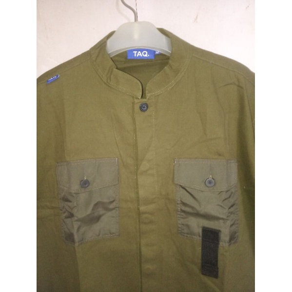 Kemeja koko olive green