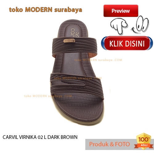 Sandal wanita casual sendal slide flat selop cewe trepes CARVIL VIRNIKA 02 L