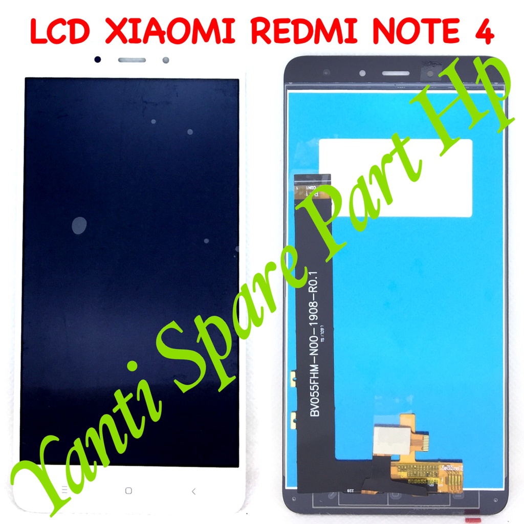 Lcd Touchscreen Xiaomi Redmi Note 4 Mediatek Fullset Original New