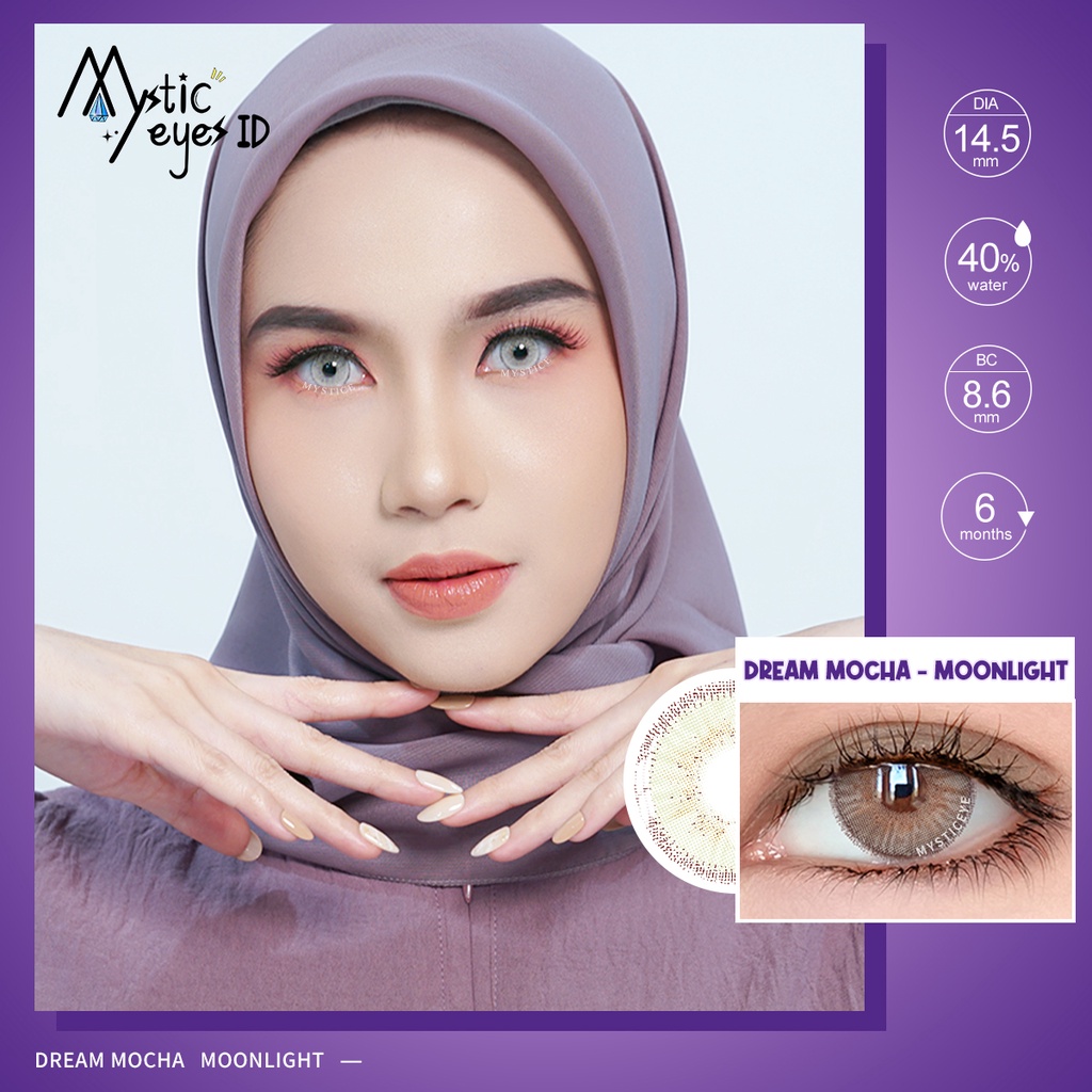 [✅COD] MYSTICEYES SOFTLENS DREAM MOCHA SERI 14.2MM (NORMAL)