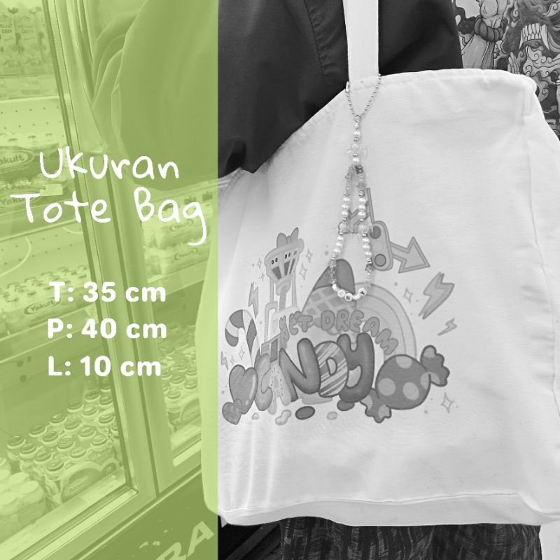 TOTEBAG KPOP CANVAS/ TOTEBAG CANVAS NCT DREAM/ TOTEBAG CANVAS BLACU NCT DREAM CANDY
