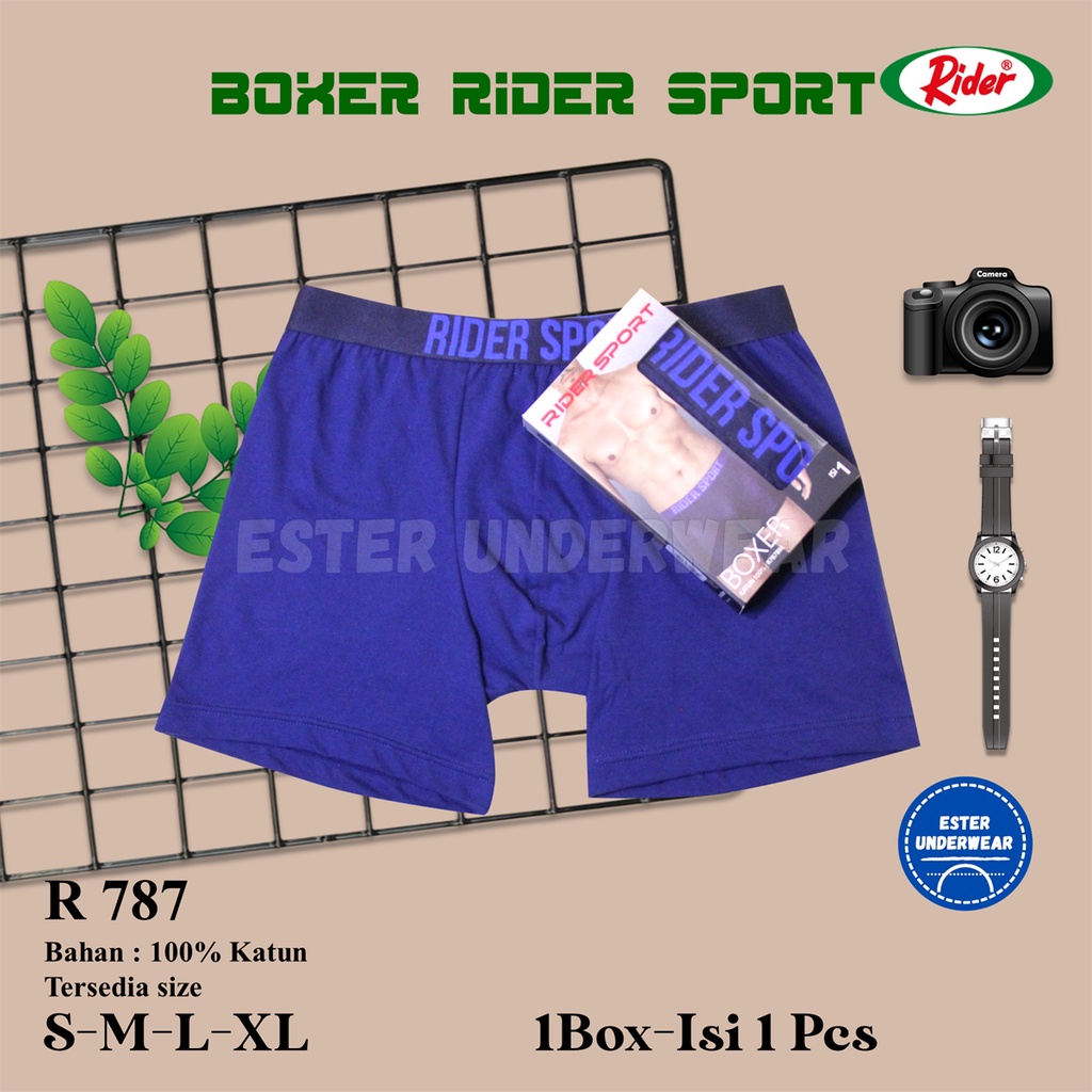 Celana Boxer Pria Rider R 787 Isi 1pcs