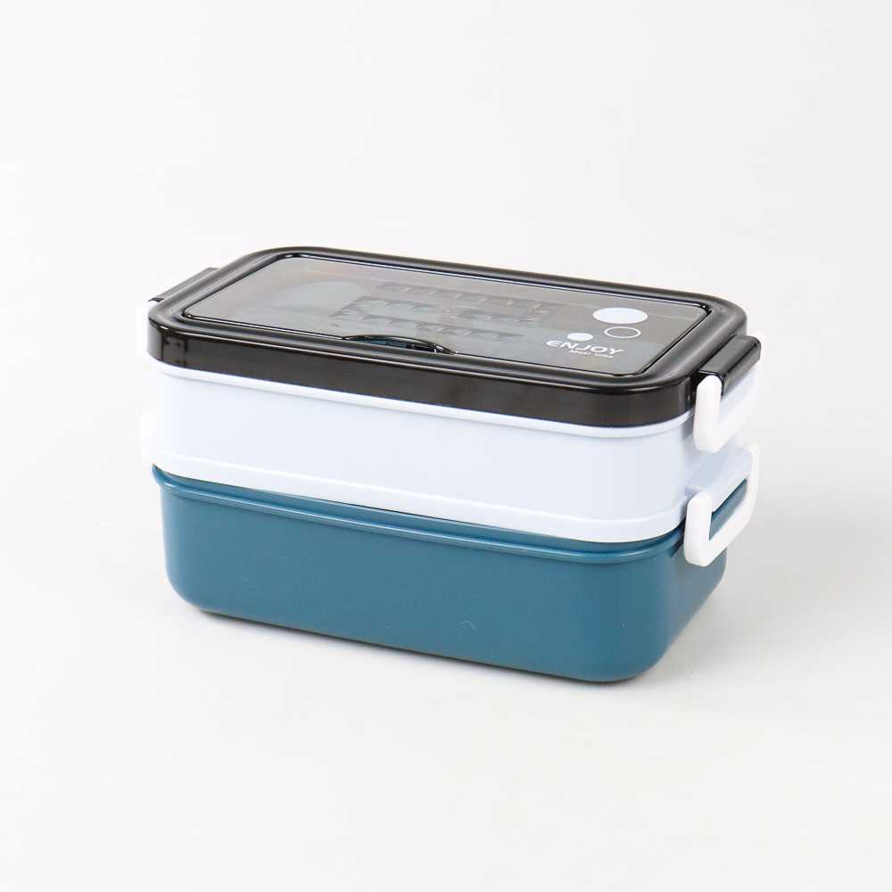 (BISA COD) FTIHSHP SDGRP Kotak Makan Lunch Bento Box Food Container Double Layer Bowl - JT-008