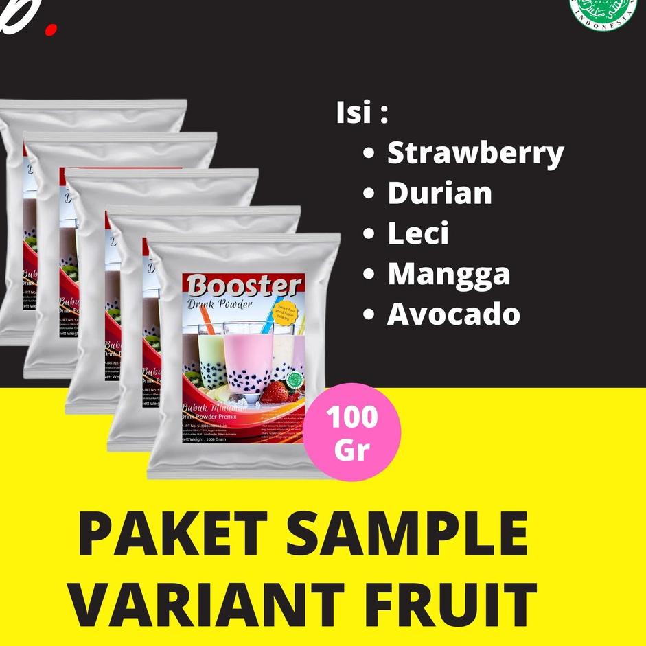 

✈ PAKET SAMPLE Best 5 Varian FRUIT (BUAH) Harga adalah 1 Paket berisi 5 Variant ♦